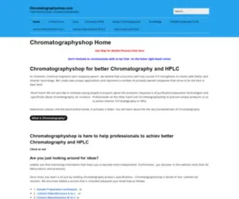 Chromatographyshop.com(Chromatographyshop Everything for HPLC) Screenshot