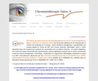 Chromatotherapie-Suisse.ch(La Chromatothérapie Suisse ®) Screenshot