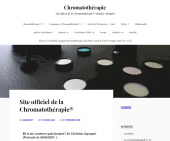 Chromatotherapie.com(Site officiel de la Chromatothérapie®) Screenshot