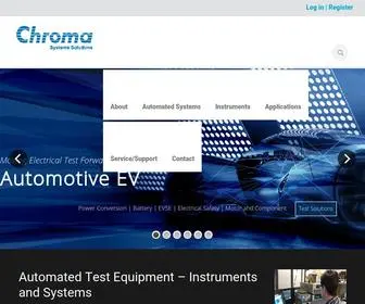 Chromausa.com(Programmable Automated Test Equipment) Screenshot