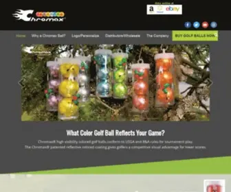 Chromaxgolf.com(Chromax Colored Golf Balls) Screenshot