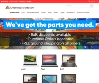 Chromebookparts.com(Replacement LCD Screens) Screenshot