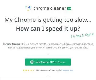 Chromecleanerpro.com(Many people are having problems with their chrome browser being really slow) Screenshot