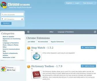 Chromeextensions.org(Google Chrome Extensions) Screenshot