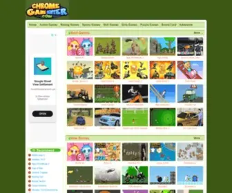 Chromegamecenter.com(Play the best online games for free) Screenshot