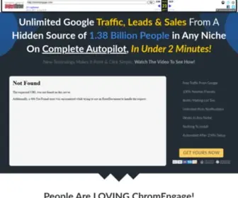 Chromengage.com(Traffic Automation) Screenshot