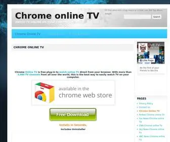 Chromeonlinetv.com(Chrome online TV) Screenshot