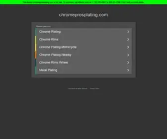 Chromeprosplating.com(Chrome Motorcycle Wheel Plating) Screenshot