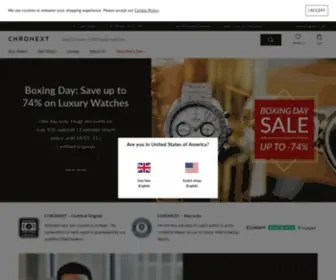 Chronext.co.uk(The Destination for Fine Timepieces) Screenshot