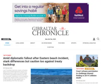 Chronicle.gi(Gibraltar Chronicle) Screenshot
