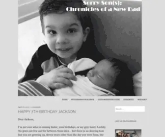 Chroniclesofanewdad.com(I wanted to capture your journey through life in a very private way) Screenshot