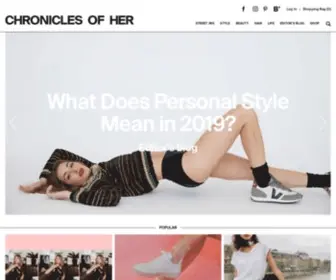 Chroniclesofher.com(CHRONICLES OF HER) Screenshot