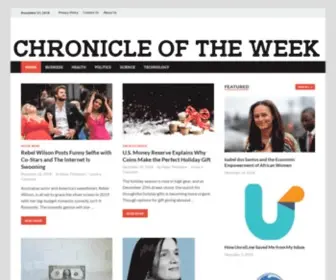 Chronicleweek.com(Chronicle of the Week) Screenshot