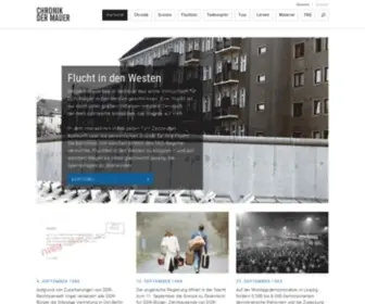 Chronik-Der-Mauer.de(Bau und Fall der Berliner Mauer) Screenshot