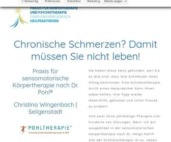 Chronische-SChmerzen-Loswerden.de(Christina Wingenbach Heilpraktikerin) Screenshot