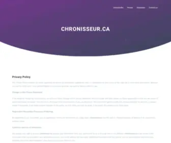 Chronisseur.ca(Chronisseur) Screenshot