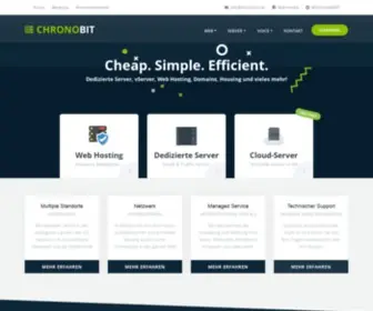 Chronobit.net(Hosting Lösung · Bester Service · Günstig · Beste Performance) Screenshot