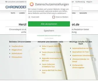 Chronodepot.de(Die ganze Welt der Armbanduhren) Screenshot