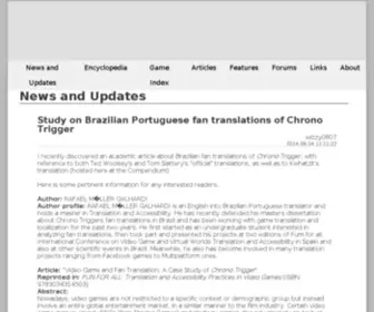 Chronofan.com(Chrono Compendium) Screenshot