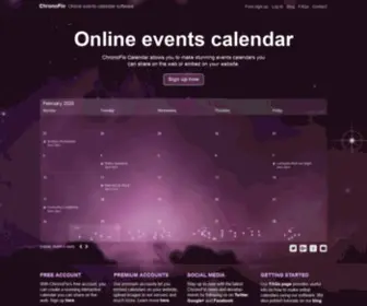 Chronoflocalendar.com(ChronoFlo Calendar) Screenshot