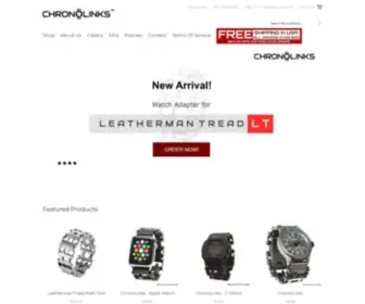 Chronolinks.com(Leatherman Tread Watch Adapter) Screenshot