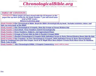 Chronologicalbible.org(Read the Bible with the 4 Gospels side by side) Screenshot