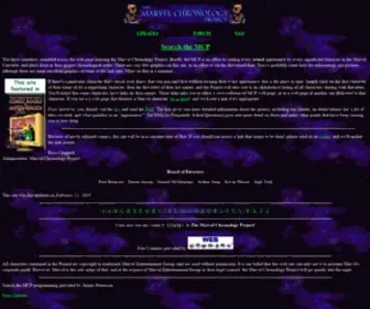 Chronologyproject.com(Marvel Chronology Project) Screenshot