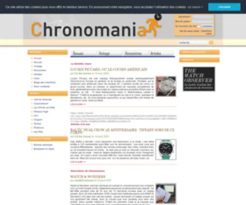 Chronomania.net(La Passion Des Montres) Screenshot