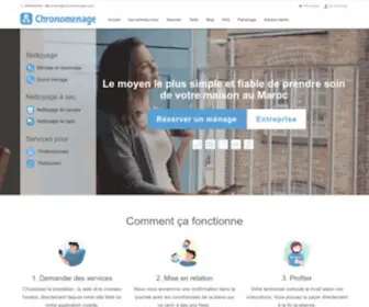 Chronomenage.com(Réservez une femme de ménage) Screenshot