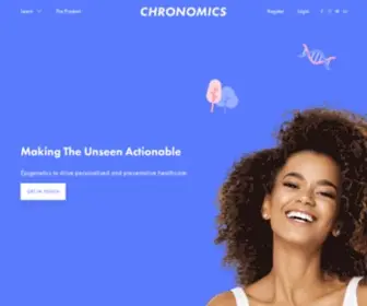 Chronomics.com(Preventative Healthcare Solution for Businesses) Screenshot