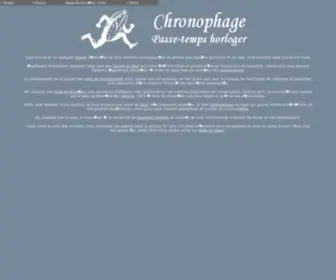 Chronophage.com(Le site des passionnés de montres) Screenshot