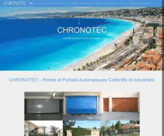 Chronotec.fr(Portes et Portails Automatiques Collectifs et Industriels) Screenshot