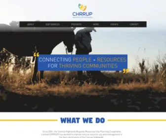 CHrrup.org(Natural Resource Use Management) Screenshot