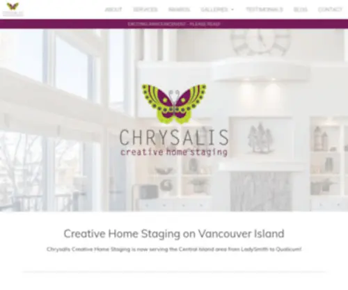 CHRysaliscreativehomestaging.com(Chrysalis Home) Screenshot