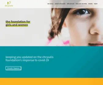 CHRysalisfdn.org(Chrysalis Foundation) Screenshot