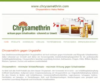 CHRysamethrin.com(Insektenbekämpfung) Screenshot