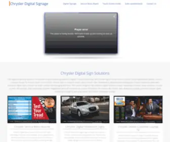 CHRYslerdigitalsignage.com(Kiosk) Screenshot