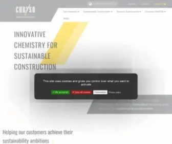 CHRyso-Group.com(Innovative chemistry for sustainable construction) Screenshot