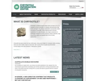 CHRysotile-Asia.com(Chrysotile Information Center) Screenshot