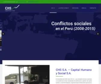 CHS-Peru.com(Capital Humano y Social) Screenshot