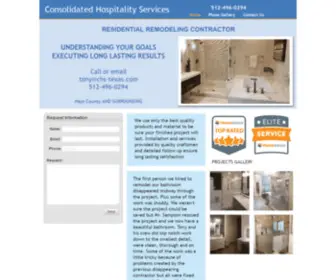 CHS-Texas.com(Consolidated Hospitality Services) Screenshot