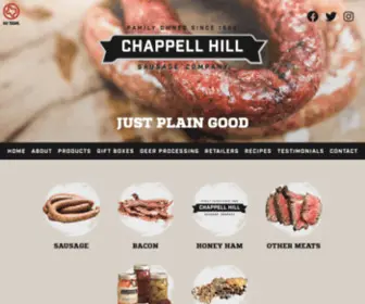 Chsausage.com(Chappell Hill Sausage Company) Screenshot