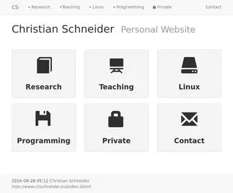 CHSChneider.eu(Personal Website) Screenshot