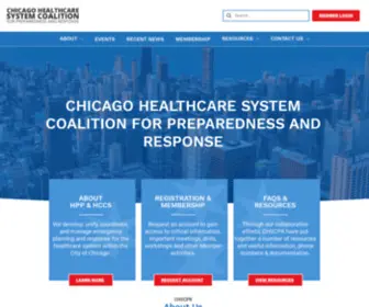 CHSCPR.org(Chicago Healthcare System Coalition for Preparedness and Response) Screenshot