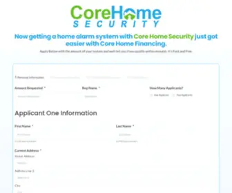 CHsfinance.com(Apply For Home Security Financing) Screenshot