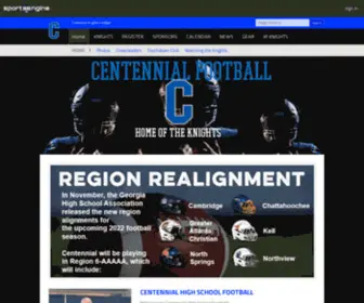 CHSknightsfootball.com(Centennial Knights Football) Screenshot