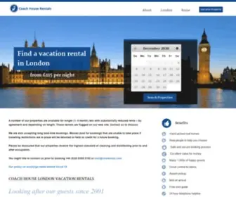 CHslondon.com(Central London Vacation Rentals with a friendly Concierge Service) Screenshot