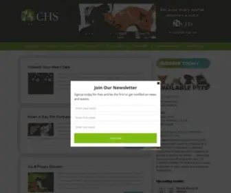 CHspets.com(Connecting animals in need with people who care) Screenshot