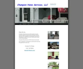 CHsreo.com(Champion Home Services) Screenshot