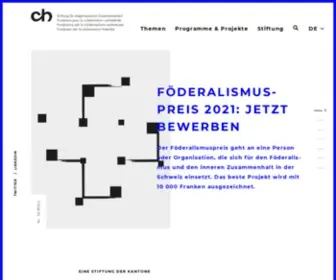 CHstiftung.ch(Ch Stiftung für eidgenössische Zusammenarbeit) Screenshot